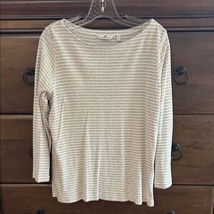 Striped Beige Women's Top